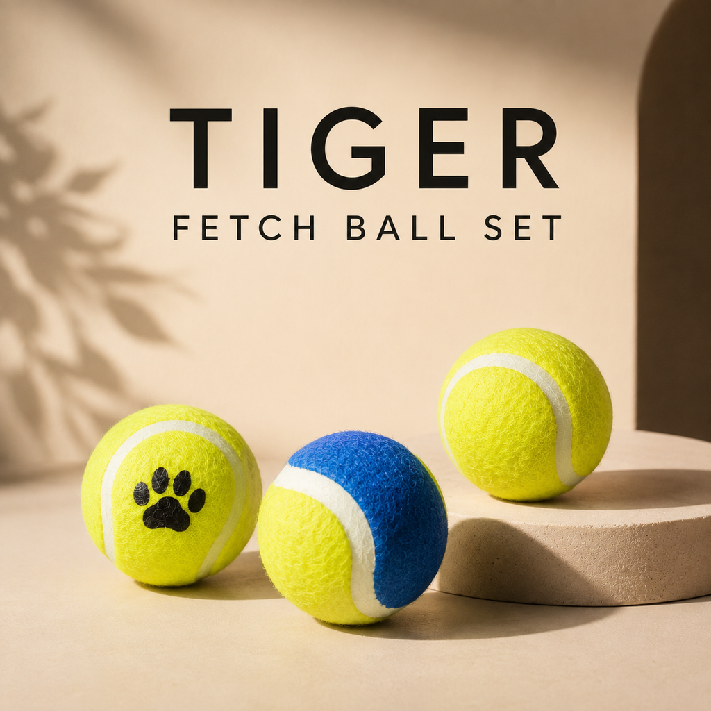 Tiger Fetch Ball Set of 3
