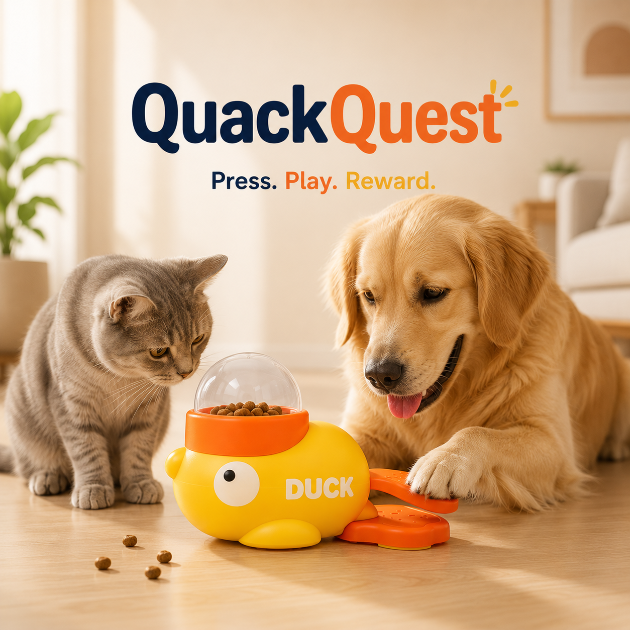 QuackQuest Interactive Treat Dispenser