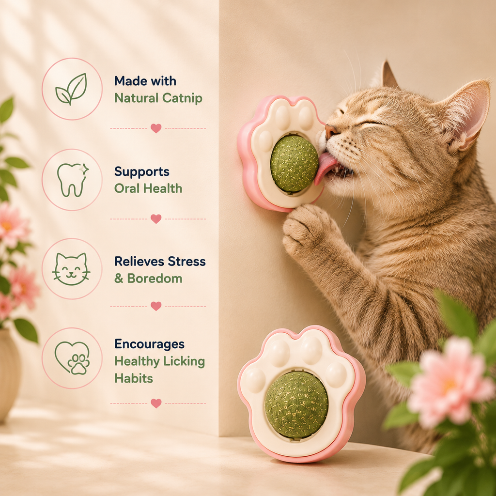 PurrMint Wall-Mounted Catnip Ball