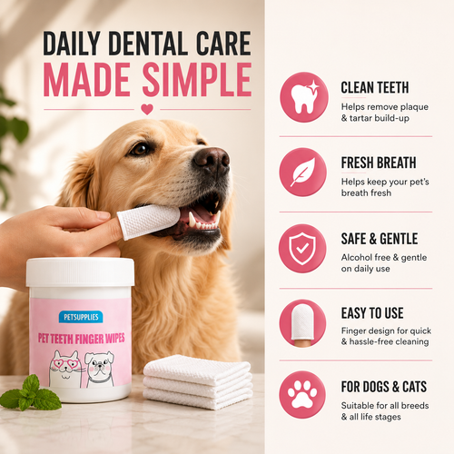 Pet Teeth Finger Wipes