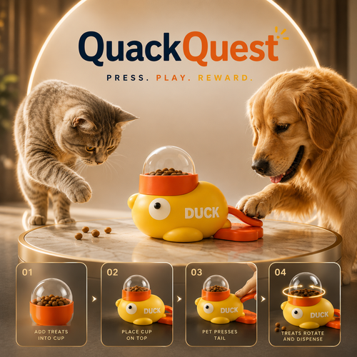 QuackQuest Interactive Treat Dispenser