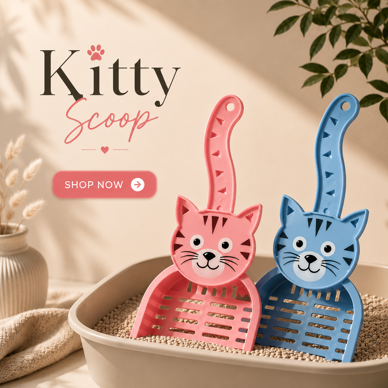 Kitty Scoop Set of 2