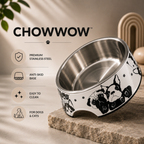 ChowWow™ Stainless Steel & Melamine Dog Bowl